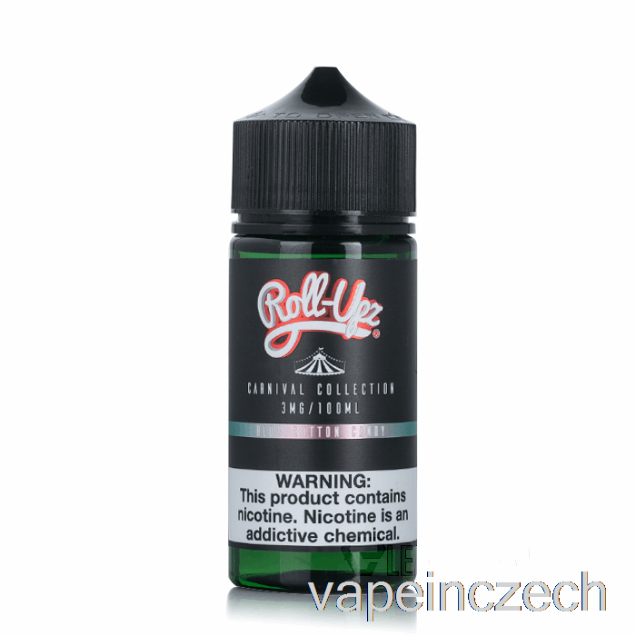 Karneval - Modrá Cukrová Vata Od Džusu Roll-upz - 100ml 0mg Vape Pero